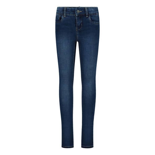 NAME IT skinny jeans NKFPOLLY dark blue denim Blauw Meisjes Stretchdenim - 104