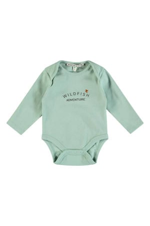 romper met printopdruk blauw