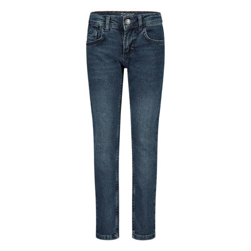 ESPRIT slim fit jeans blue medium wash Blauw Jongens Stretchdenim Effen