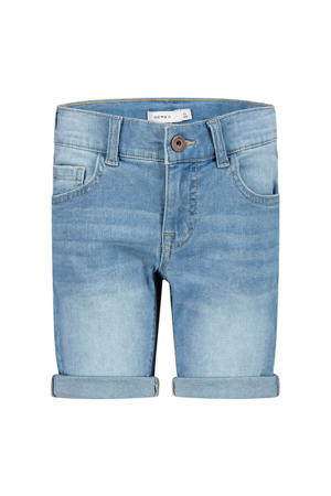 slim fit denim short NKMSOFUS light blue denim