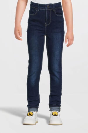 high waist skinny jeans NKFPOLLY dark blue denim