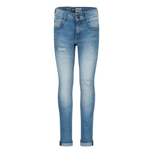 Raizzed skinny jeans blauw Jongens Stretchdenim Effen