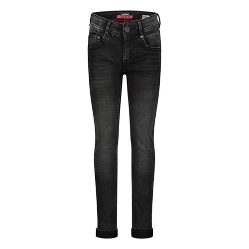 Vingino skinny jeans APACHE black vintage Zwart Jongens Stretchdenim Effen