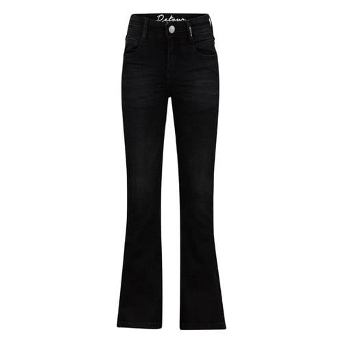 Retour Jeans high waist flared jeans MIDAR black denim Zwart Meisjes Stretchdenim - 104