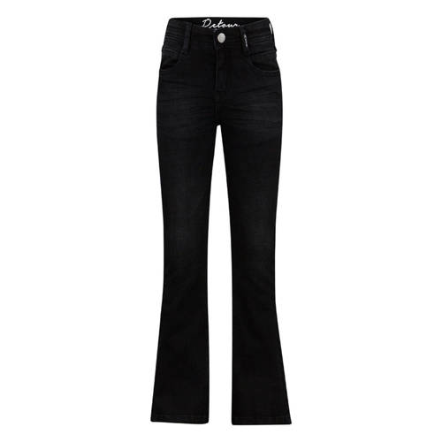 Retour Jeans high waist flared jeans MIDAR black denim Zwart Meisjes Stretchdenim 