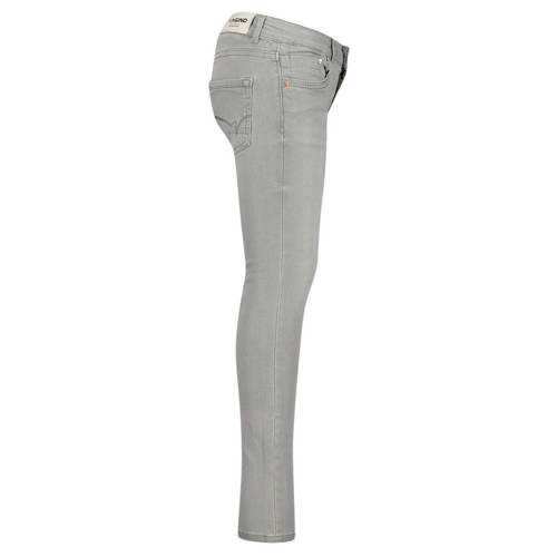 VINGINO skinny jeans grijs Meisjes Katoen Effen 128