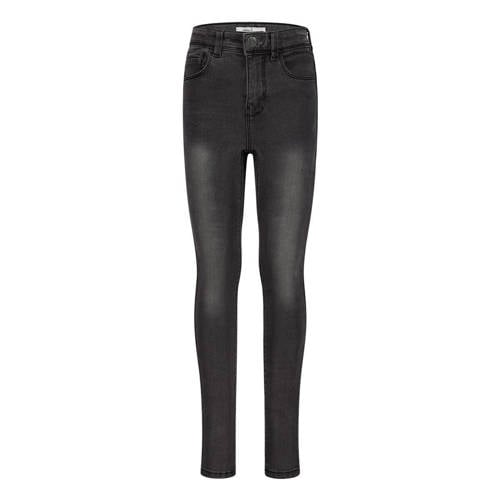 NAME IT high waist skinny jeans NKFPOLLY grey denim Grijs Meisjes Stretchdenim - 116