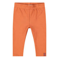 thumbnail: Bruine meisjes Jollein baby legging van katoen met slim fit, elastische tailleband en effen