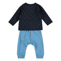thumbnail: ESPRIT longsleeve + broek met stipdessin donkerblauw/blauw