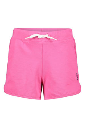 T-shirt + short wit/fuchsia