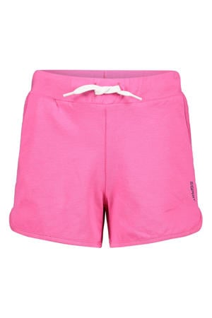 T-shirt + short wit/fuchsia