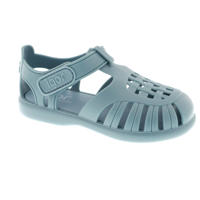 thumbnail: Blauwgrijs en oudroze jongens en meisjes Igor Tobby Solid waterschoenen Blauw kids van pvc/rubber met klittenband en effen