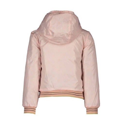 Le Chic reversible winterjas van gerecycled polyester roze donkerblauw 164