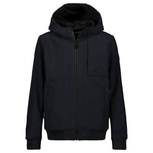 Airforce softshell jas zomer blauw Zwart Jongens Polyester Capuchon Effen - maat 116 afbeelding