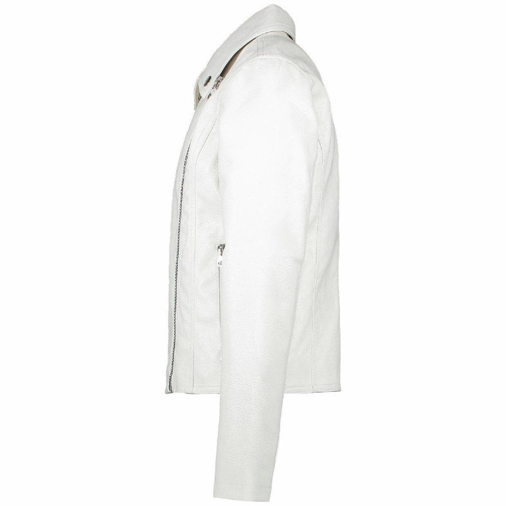 Cars imitatieleren zomerjas wit