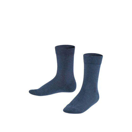 FALKE sokken donkerblauw Jongens/Meisjes Stretchkatoen 