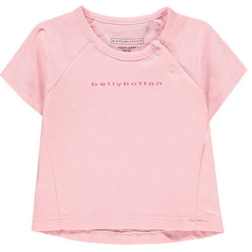 bellybutton T-shirt van biologisch katoen roze Printopdruk