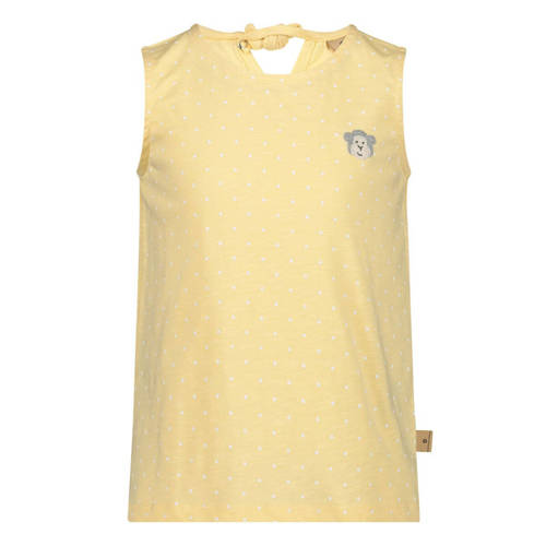 bellybutton T-shirt met logo geel Meisjes Katoen Ronde hals Logo