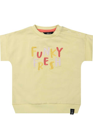 T-shirt met tekst geel