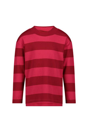 gestreepte longsleeve rood
