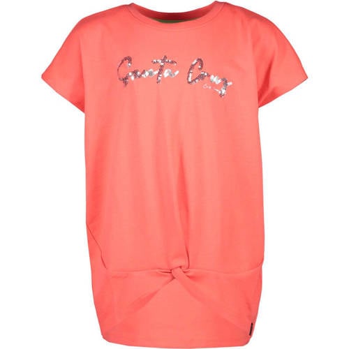 Cars T-shirt Romite met tekst koraal Oranje Meisjes Katoen Ronde hals Tekst