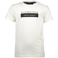 thumbnail: Witte jongens Le Chic Garcon T-shirt katoen met logo dessin, korte mouwen en ronde hals