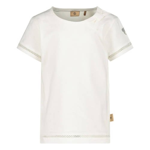 bellybutton T-shirt wit Ecru Meisjes Katoen Ronde hals Effen - 104