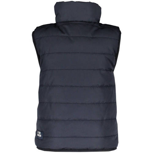 Le Chic Garcon reversible bodywarmer donkerblauw beige Jongens Polyester Ronde hals 74