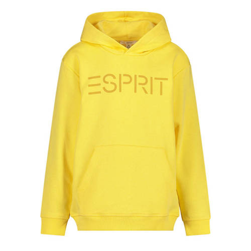 ESPRIT hoodie met logo geel Sweater Logo 
