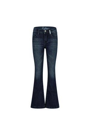 high waist flared jeans MIDAR dark blue denim
