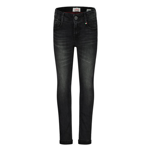 Vingino skinny jeans AMINTORE dark grey vintage Grijs Jongens Stretchdenim - maat 92 afbeelding