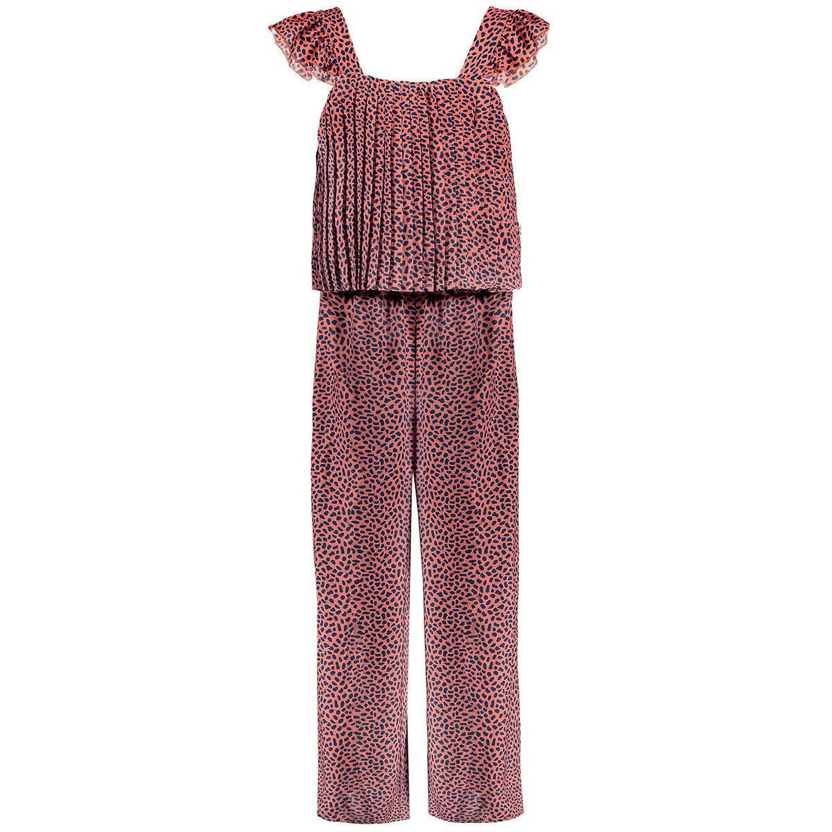 B.Nosy Jumpsuit Met All Over Print Roze/blauw | Kleertjes.com