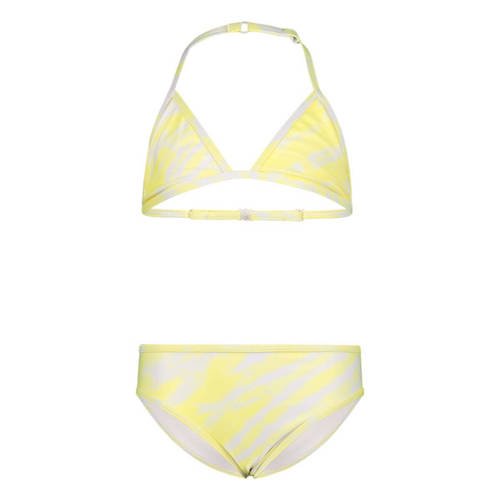 Vingino triangel bikini geel/wit Meisjes Polyamide All over print