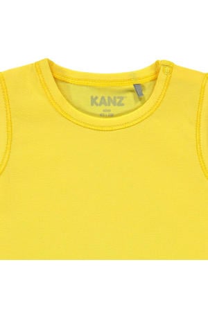 baby T-shirt met printopdruk geel