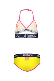thumbnail: 29FT triangel bikini geel/donkerblauw