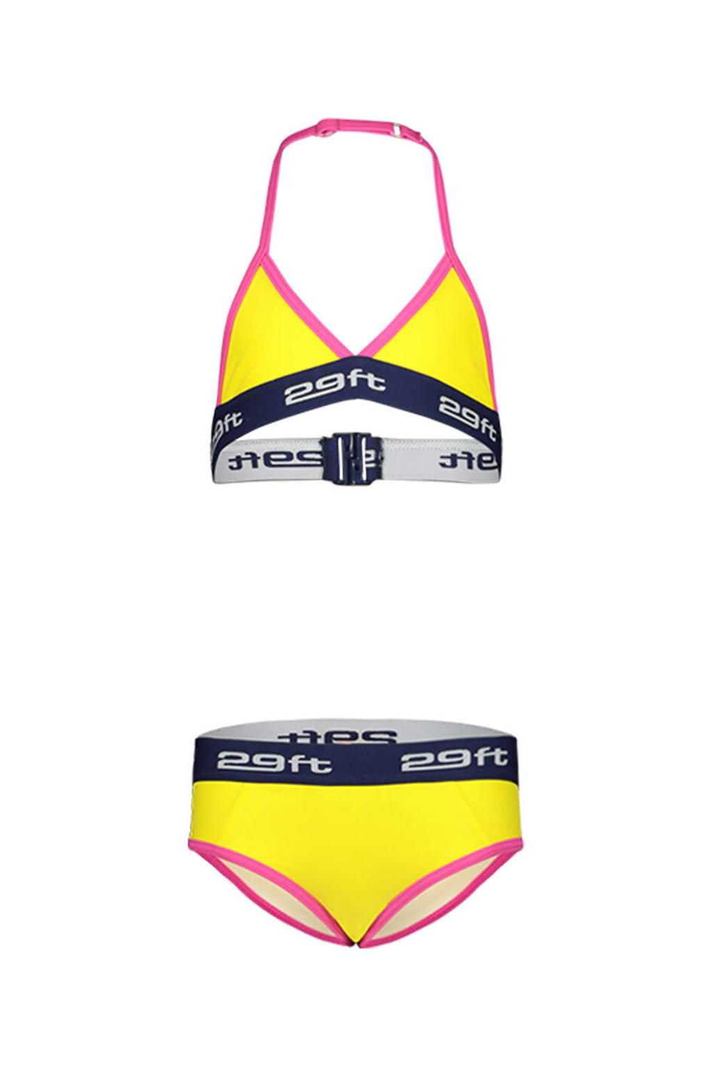 29FT triangel bikini geel/donkerblauw