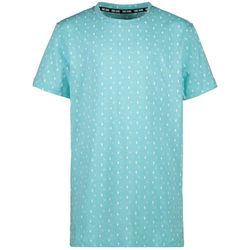Cars T-shirt met all over print lichtblauw Jongens Katoen Ronde hals All over print