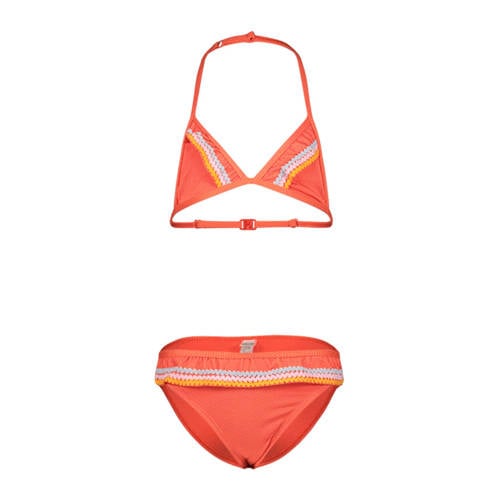 Shiwi triangel bikini met ruches oranje Meisjes Polyester Meerkleurig