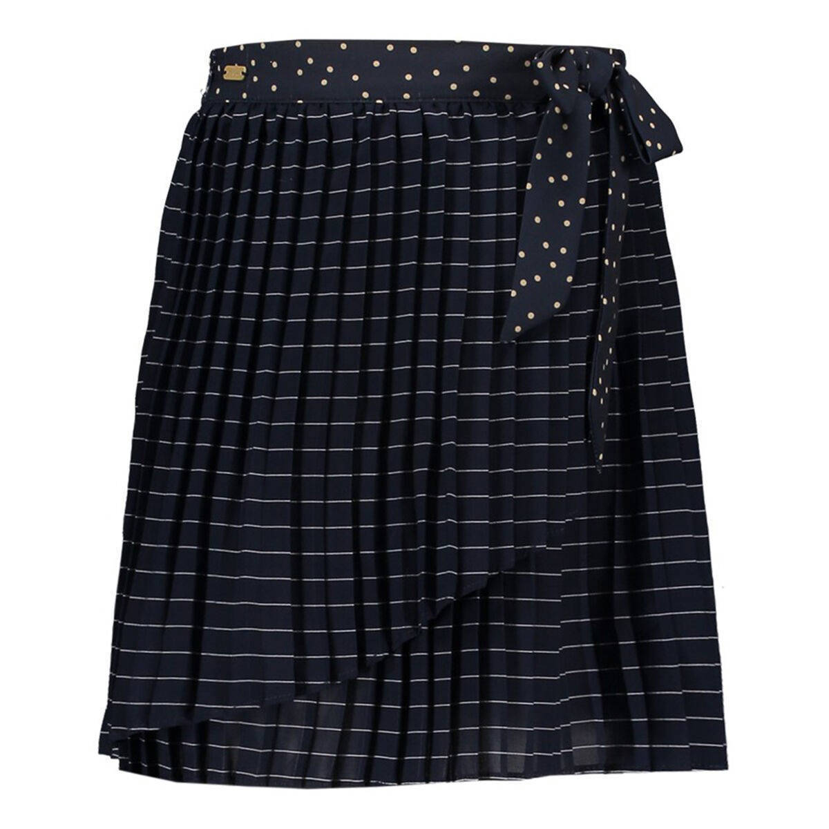 Le Chic geruite rok blauw kopen Morgen in huis kleertjes