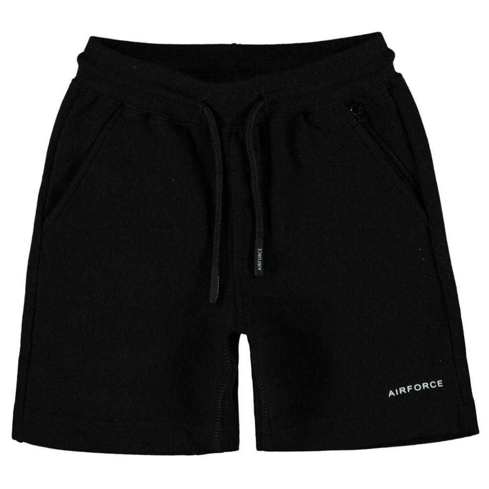 Airforce sweatshort van katoen zwart