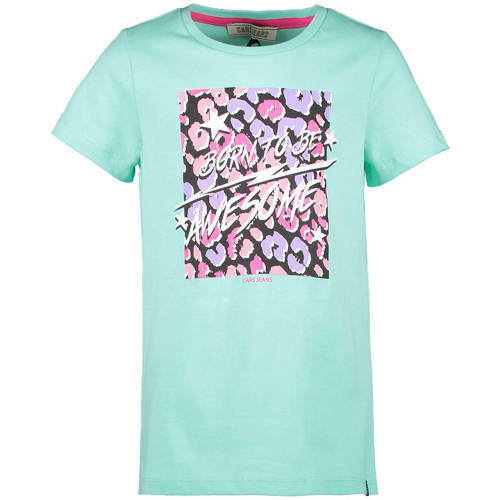 Cars T-shirt Myshi met printopdruk mintgroen Meisjes Katoen Ronde hals