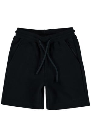 sweatshort van katoen donkerblauw
