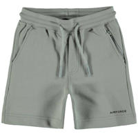thumbnail: Grijze jongens Airforce sweatshort van katoen met regular fit, regular waist, elastische tailleband met koord en effen