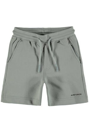 sweatshort van katoen grijs
