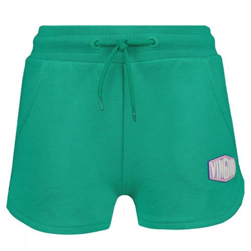 Vingino casual short met logo groen Korte broek Meisjes Katoen Logo