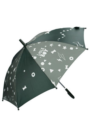 paraplu met all-over print donkergroen
