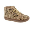 Shoesme nubuck enkelboots met allover print beige