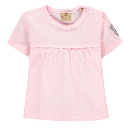 bellybutton T-shirt roze Meisjes Katoen Ronde hals Effen