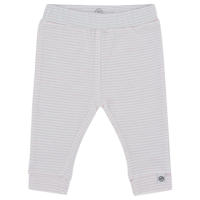thumbnail: Roze en witte meisjes Born by Kiddo United gestreepte baby broek van katoen met elastische tailleband met koord