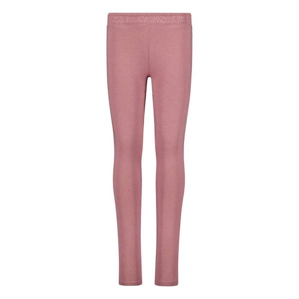 Roze meisjes Raizzed broek van katoen met effen